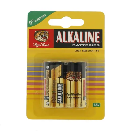 باتری قلمی و نیم قلمی آلکالین برند تایگر هد